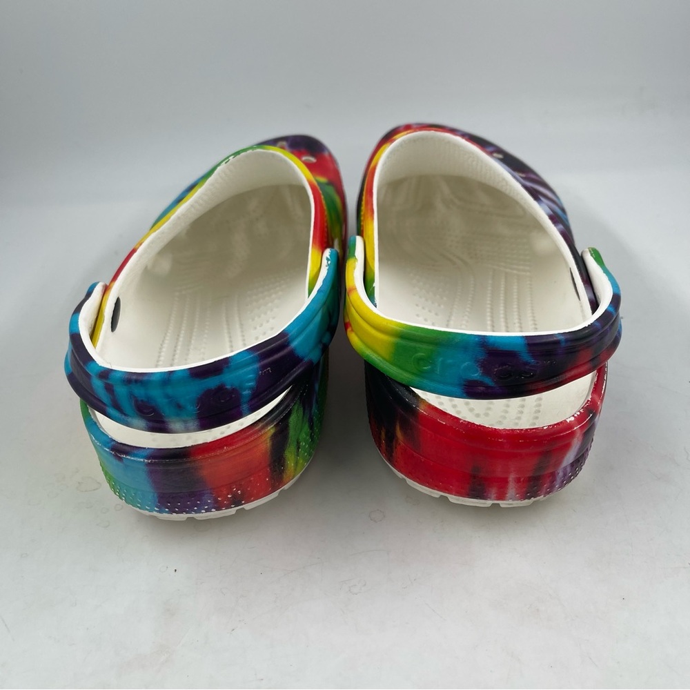 Crocs Men’s Classic Tie Dye Classic Slip-On Clog Mule Shoe - Size 11 Men’s - Picture 4 of 11
